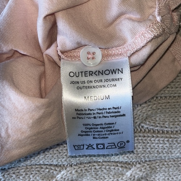 NWOT Outerknown Sojourn Polo -“Shell” Size Medium - Picture 9 of 10